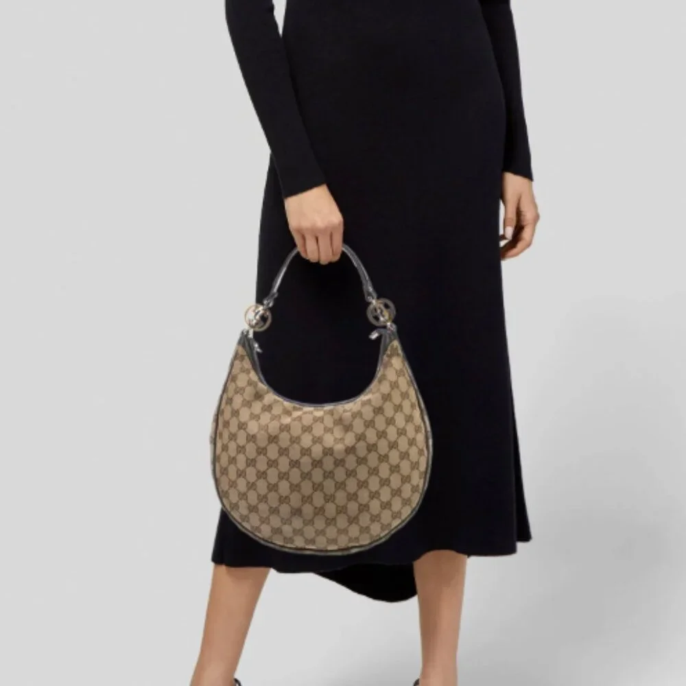 Gucci GG Canvas Medium Twins Hobo - Authentic - Picture 3 of 15